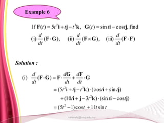 Applied Calculus Chapter 2 vector valued function | PPTX