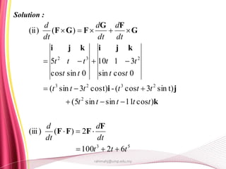 Applied Calculus Chapter 2 vector valued function | PPTX