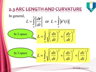Applied Calculus Chapter 2 vector valued function | PPTX