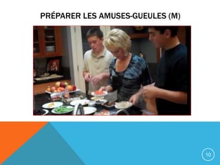 PRÉPARER LES AMUSES-GUEULES (M)




                                  10
 