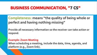 Effective Business Communication and Digital Tools: Mastering the 7 Cs ...