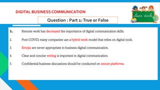 Effective Business Communication and Digital Tools: Mastering the 7 Cs ...