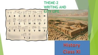 THEME-2
WRITING AND
CITY LIFE
 