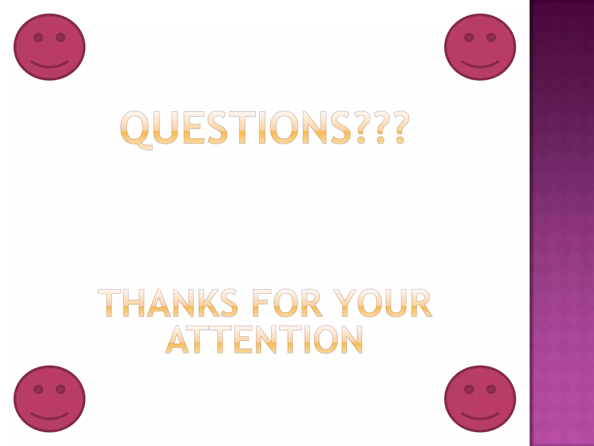 Questions???Thanks for your attention