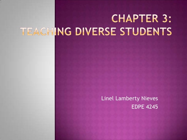 Teaching A Diversity Of Students