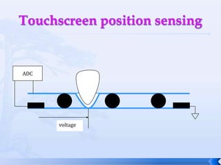 Encoded keyboardAn array of switches is read by an encoder.N-key rollover remembers multiple key depressions.row