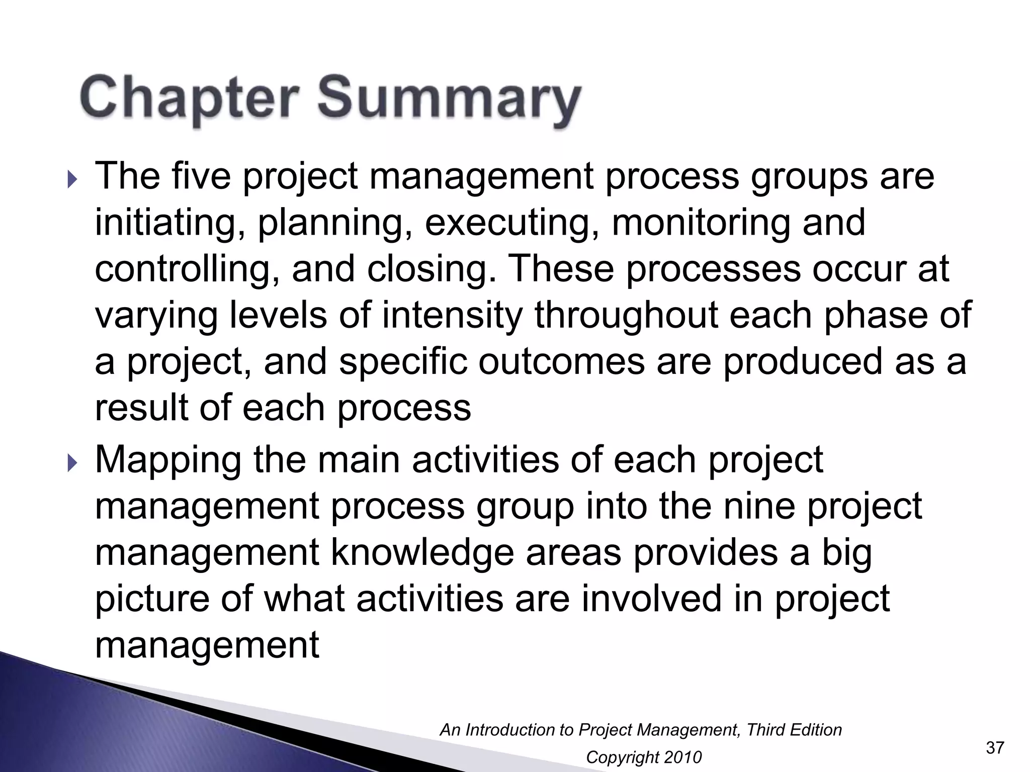 Review of the project background 