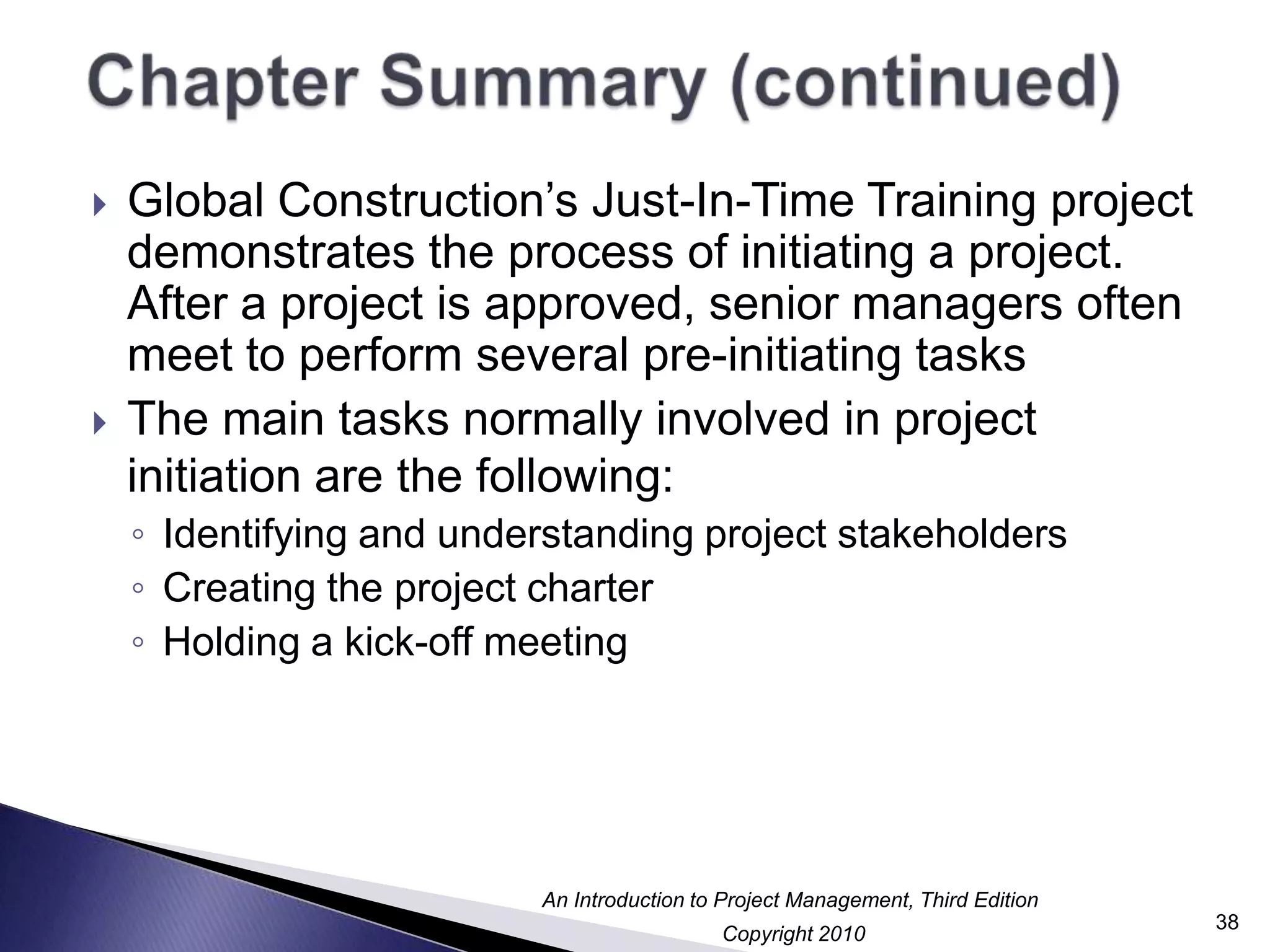 Review of project-related documents (i.e., business case, project charter)