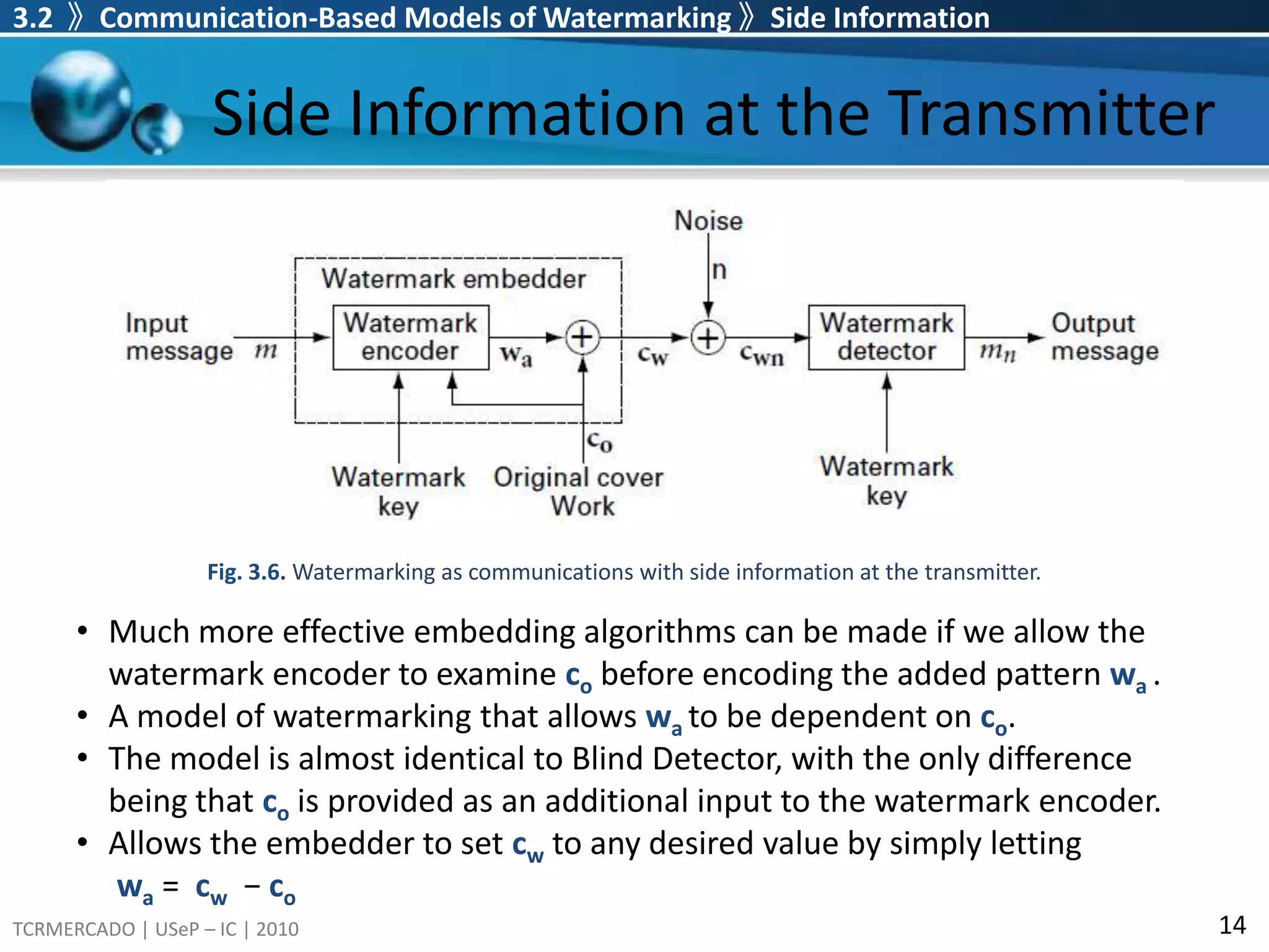 Modulation is done according to a secret code, which spreads the signal over a wider bandwidth than required