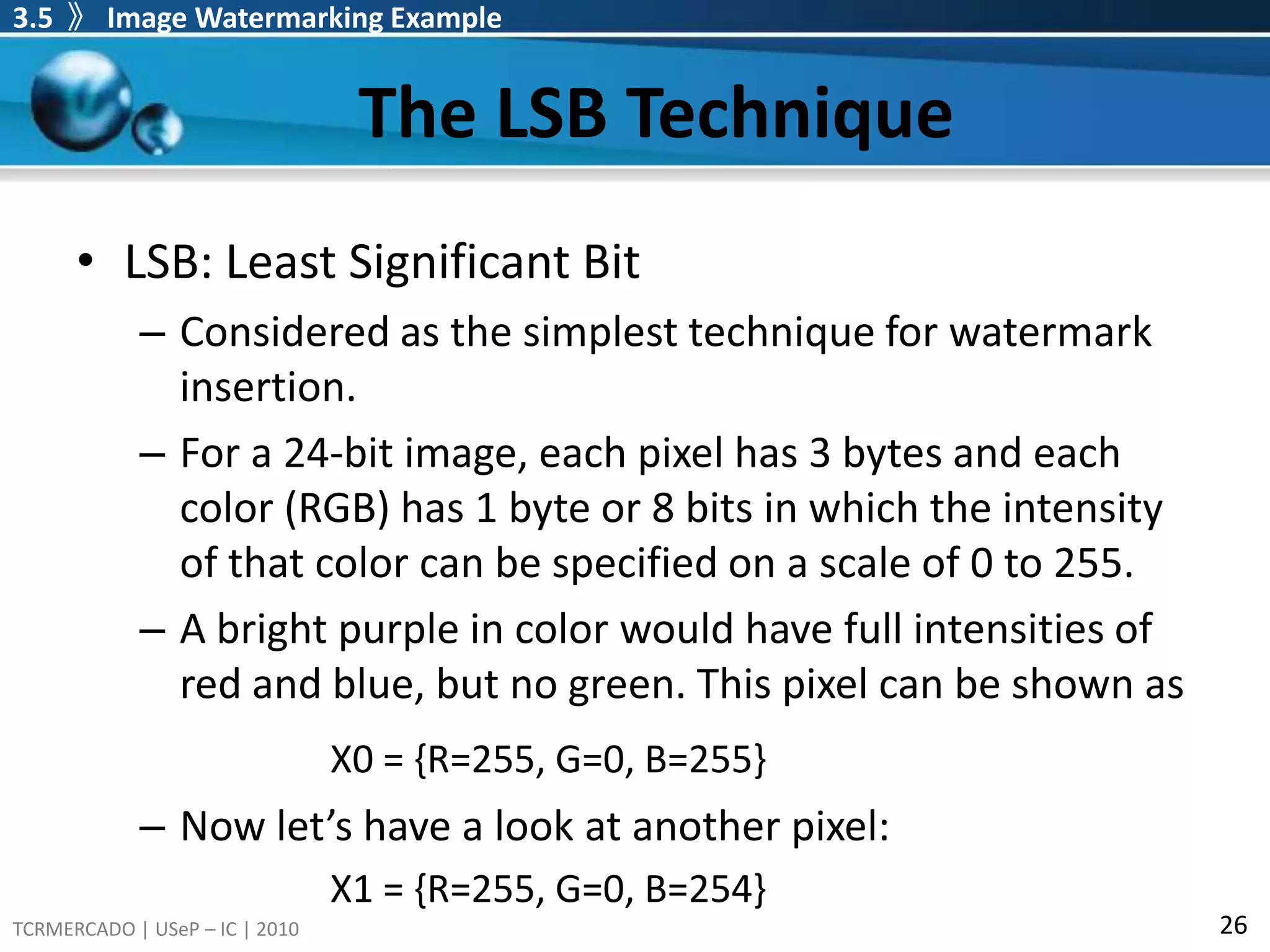 3.2  》Communication-Based Models of Watermarking 》Multiplexed CommunicationsMultiplexed CommunicationsFig. 3.7. Watermarking as simultaneous communications of two messages. (Pictured with a blind watermark detector. An informed detector would receive the original cover Work as additional input.)Cover Work as a second message to be transmitted along with the watermark message in the same signal, cw.