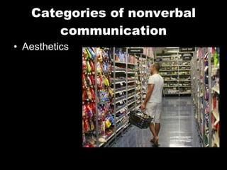 Categories of nonverbal communication Aesthetics