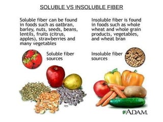 SOLUBLE VS INSOLUBLE FIBER 