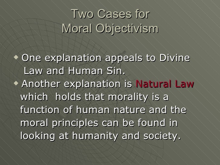 what is moral objectivism?