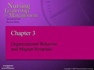 Chapter 3 Organizational Behavior  and Magnet Hospitals 