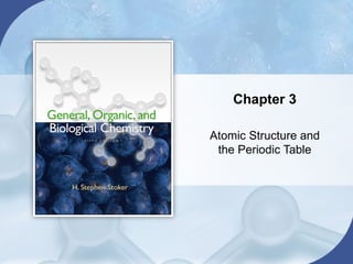 Chapter 3

Atomic Structure and
 the Periodic Table
 