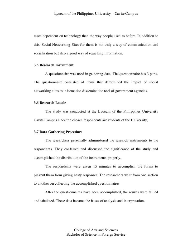 Chapter 3 thesis basic parts and format