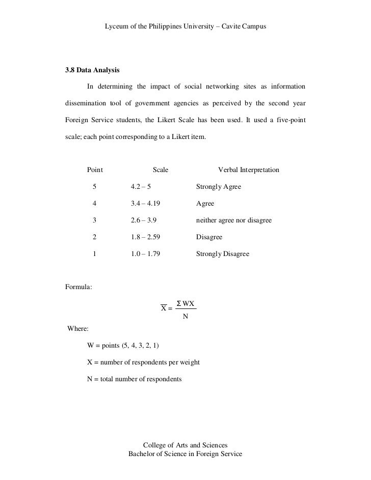 Chapter 5 thesis sample philippines