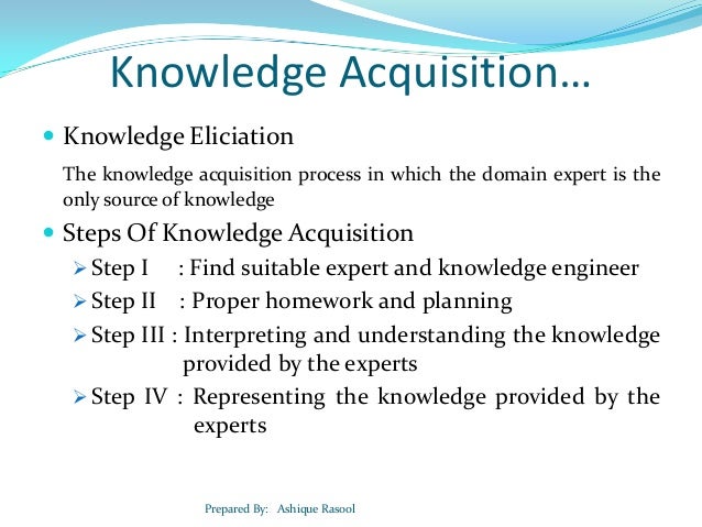 Developing Knowledge-Based Systems