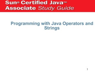 Chapter 3 : Programming with Java Operators and Strings | PPT