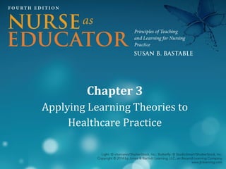 Chapter 3
Applying Learning Theories to
Healthcare Practice

 