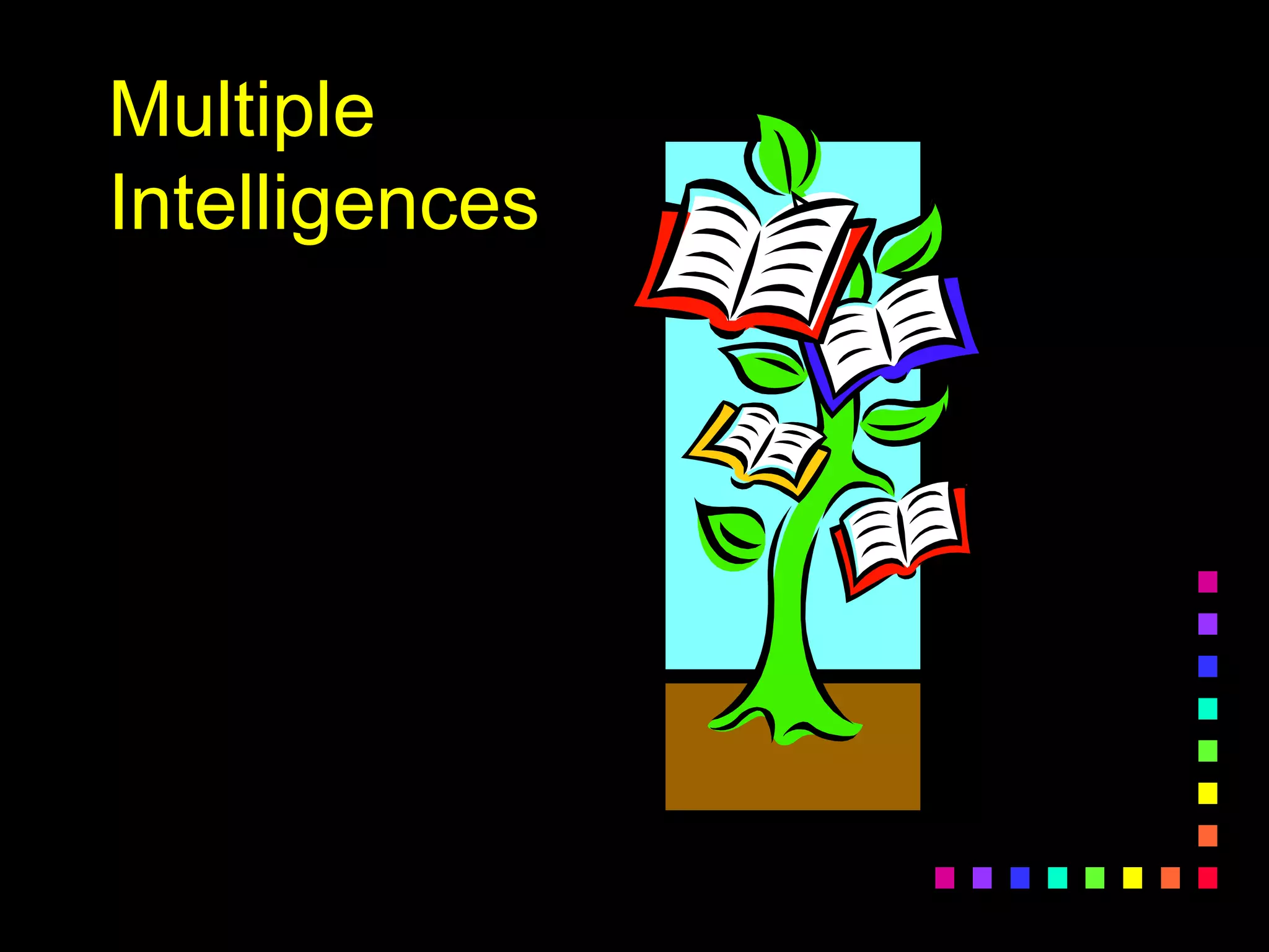 Multiple
Intelligences
 
