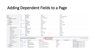 Adding Dependent Fields to a Page
 