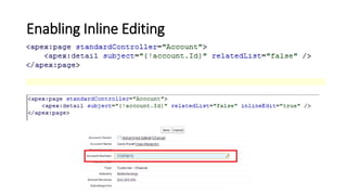 Enabling Inline Editing
 