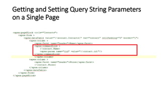 Getting and Setting Query String Parameters
on a Single Page
 