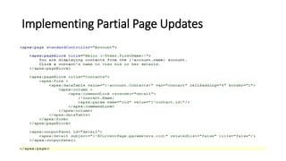 Implementing Partial Page Updates
 
