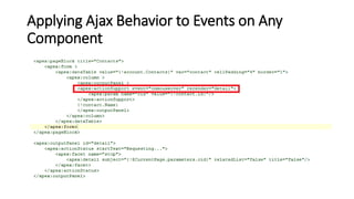 Applying Ajax Behavior to Events on Any
Component
 