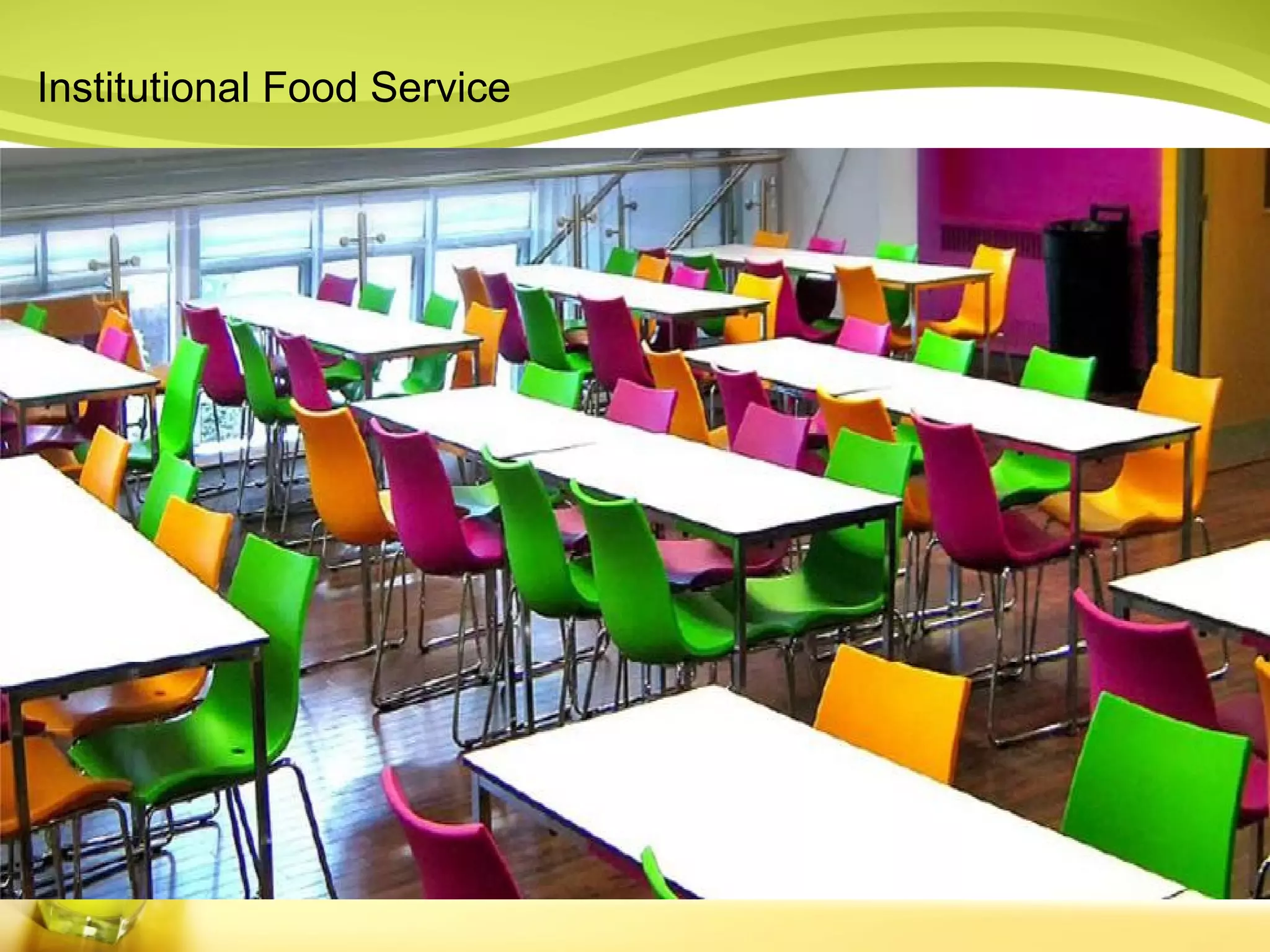 Institutional Food Service 
 