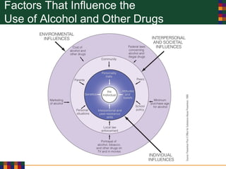 Factors That Influence the
Use of Alcohol and Other Drugs
 