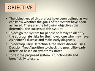 Image showcasing EARLY ALZHEIMER’S DISEASE DETECTION SYSTEM USING DECISION TREE ...