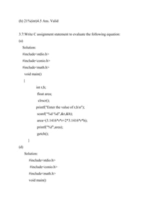 Chapter 3 : Balagurusamy Programming ANSI in C | PDF