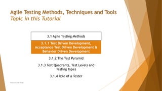 Chapter 3 - Agile Testing Methods, Techniques and Tools | PPTX