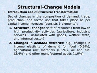 Structural Change Model Examples Chapter 3-1 Classic Growth and Development Models.ppt