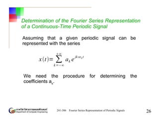 Chapter3 - Fourier Series Representation of Periodic Signals | PDF