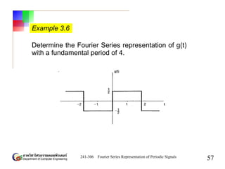 Chapter3 - Fourier Series Representation of Periodic Signals | PDF
