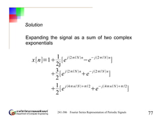 Chapter3 - Fourier Series Representation of Periodic Signals | PDF