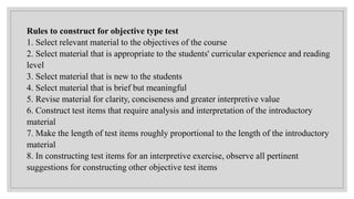 Objective type of test | PPT