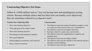 Objective type of test | PPT