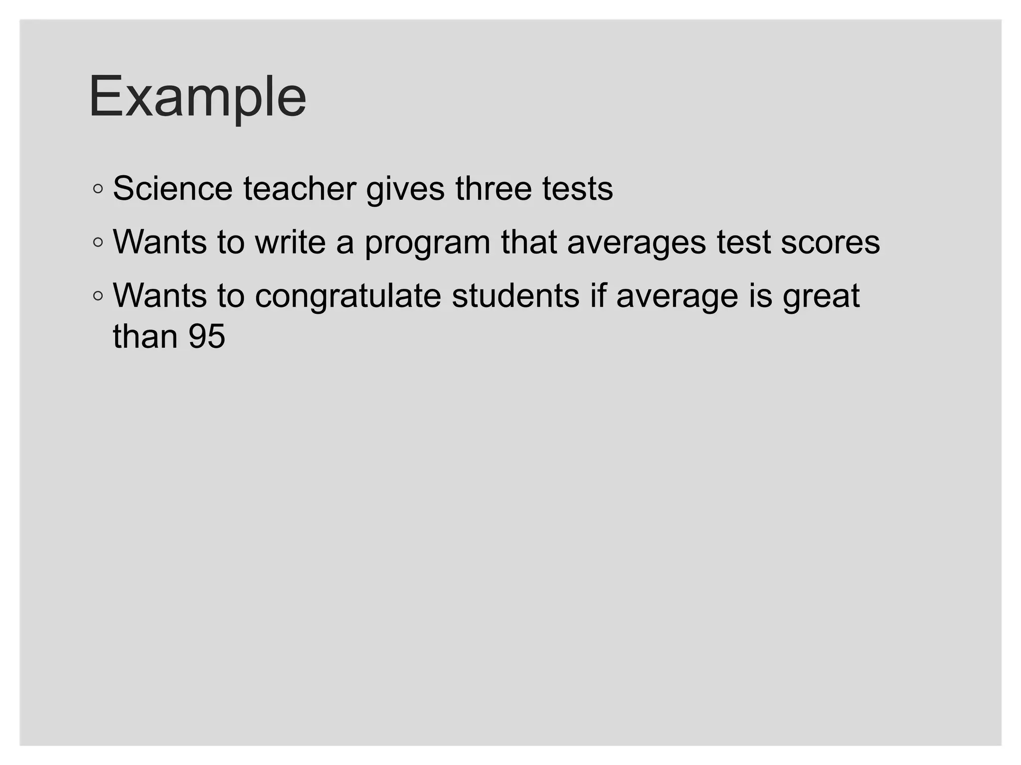Decision Structures and Boolean Logic