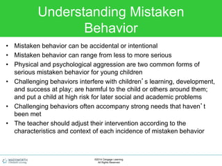 Chapter 3 Mistaken Behavior Understanding Conflicts Aggression
