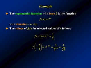 Base 2 Exponential Function chapter3.ppt