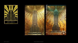 Year III – Sem VI History of Modern Architecture
 