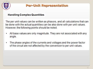 Per-Unit Representation
Per-Unit Representation
21
 