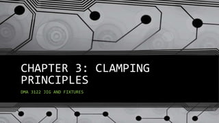 CHAPTER 3: CLAMPING
PRINCIPLES
DMA 3122 JIG AND FIXTURES
 