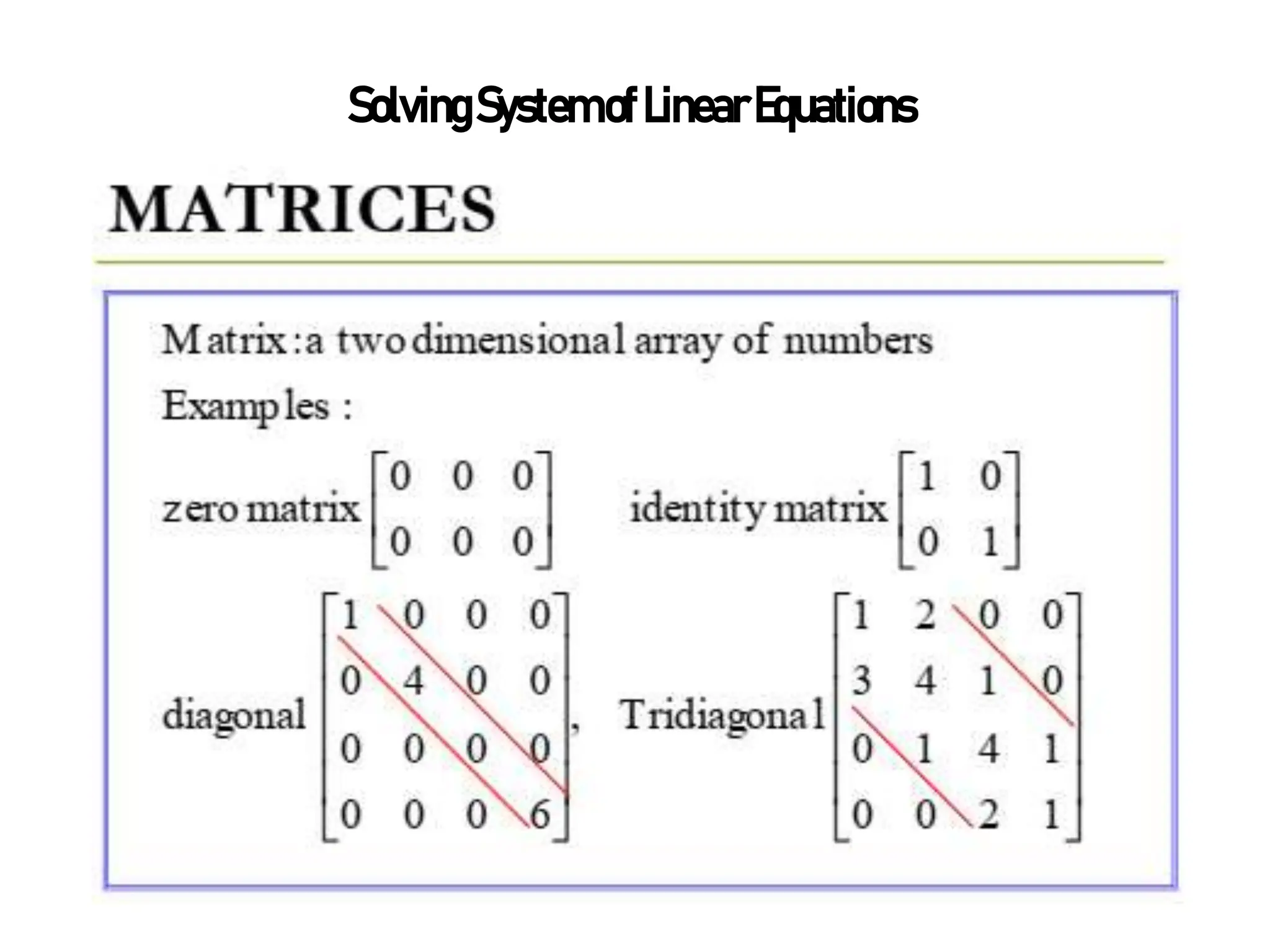 SolvingSystemofLinearEquations
 