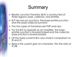 BIPOLAR JUNCTION TRANSISTOR | PDF
