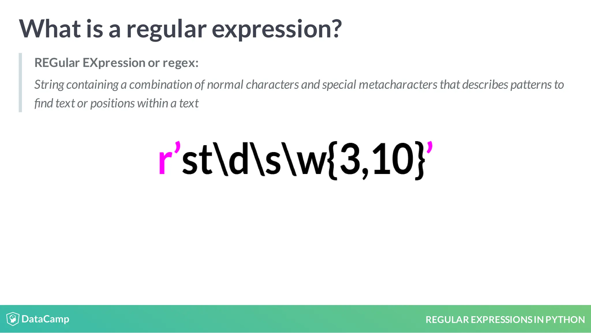 Regular expression in python for students | PDF